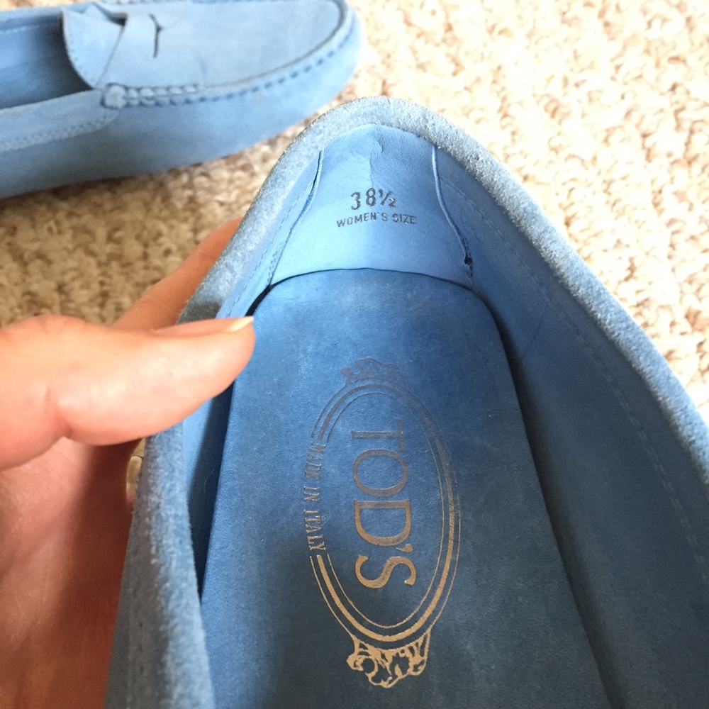 TOD'S blue loafers - Picture 3 of 4